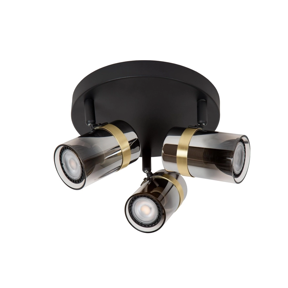 Projecteur de plafond Upton Noir à 3 lumières