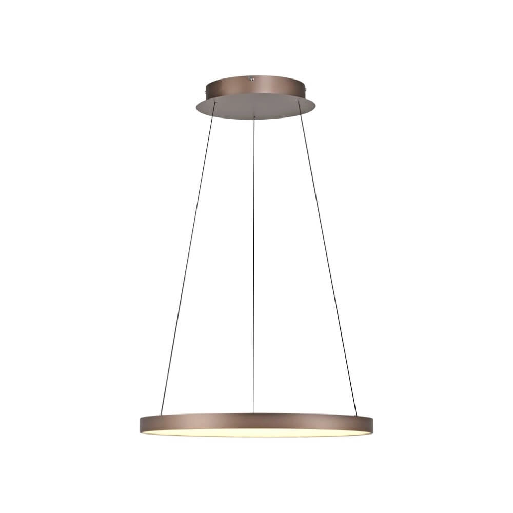 Lampe suspendue ronde Hoop brun Paul Neuhaus 4012248384701