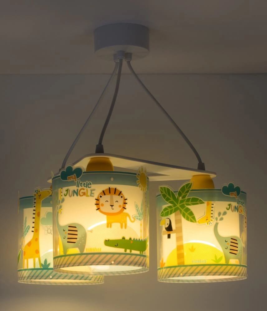 Lampe suspendue 3 lumières Little Jungle Dalber 8420406761145
