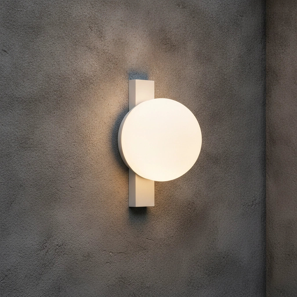 Lampe murale unique Remi Blanc