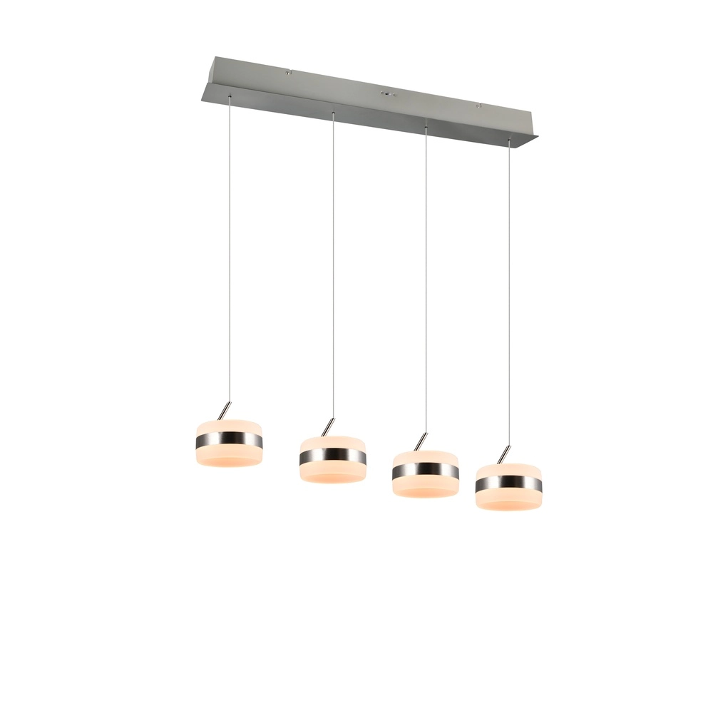 Suspension design Dios nickel 4 lumières