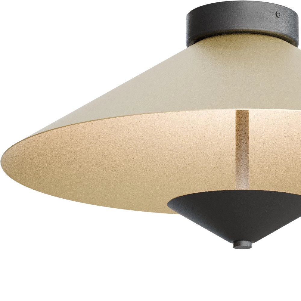 Lampe de plafond Ceppo noir avec or Ø 45cm Masterlight 8718121389684