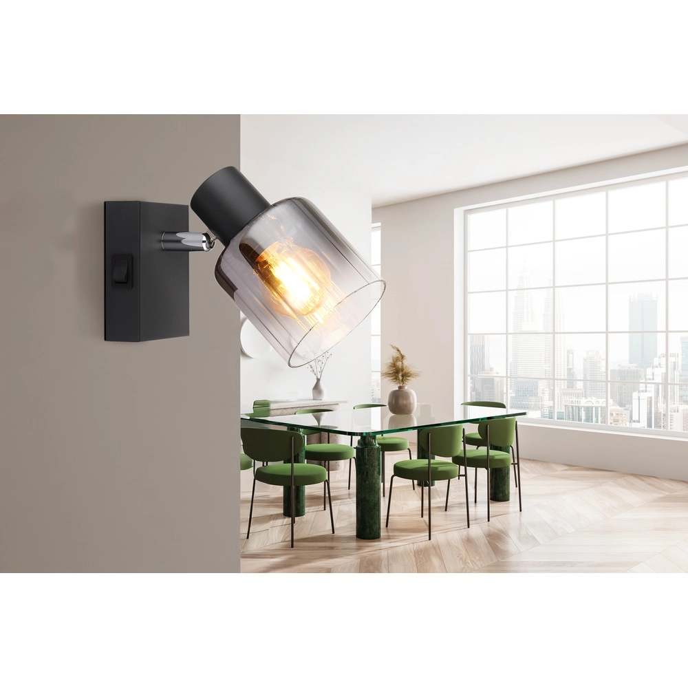 Lampe murale noire Jack Noir Globo 9007371513833
