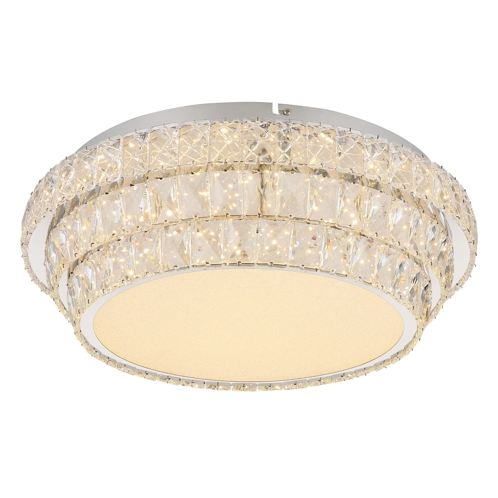 Lampe de plafond Klara Ø 50cm chromé Globo 9007371459087