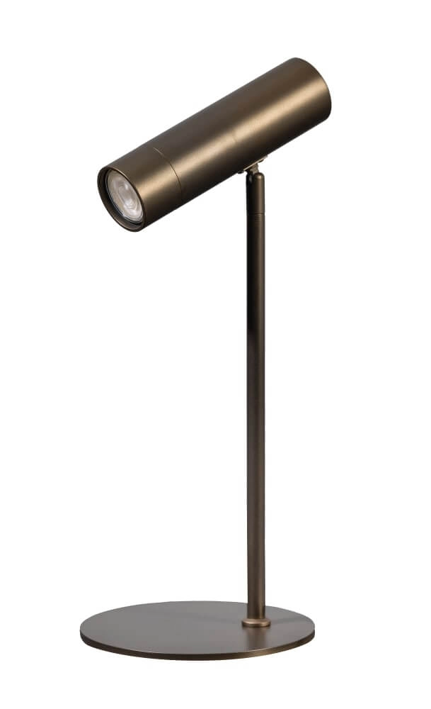 Lampe de table design Nikki brun anodique