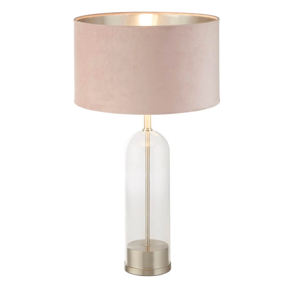 Lampe de table Oxford avec capuche rose Searchlight 5053423256900