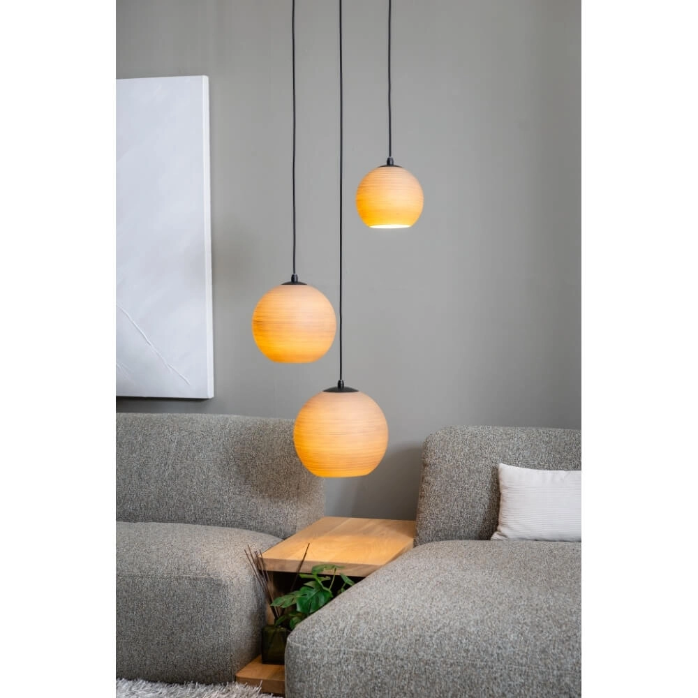 Suspension 3 lumières Orb Saturn rond avec un effet unique ETH 8720195309291