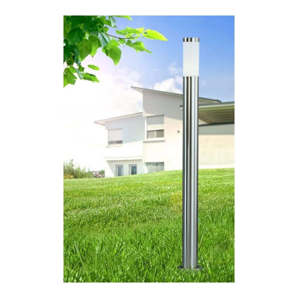 Éclairage de chemin Boston Led Acier inoxydable avec blanc - 8,8W - 3000K Globo 9007371294329