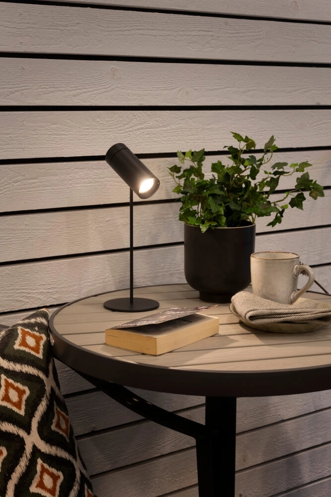 Lampe de table rechargeable Multi noir avec aimant KonstSmide 7318307844757