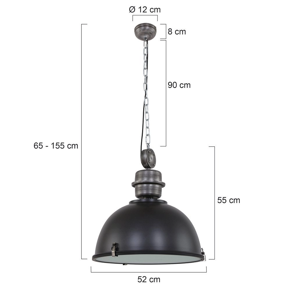 Lampe à suspension Bikkel XXL Industrie Steinhauer 8712746106732
