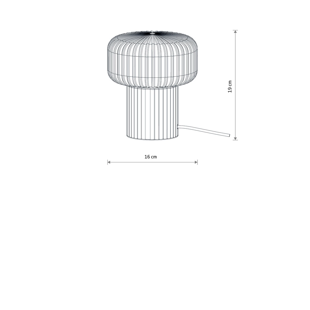 Lampe de table Tika rose Ø 16cm Lyora 5903139119801