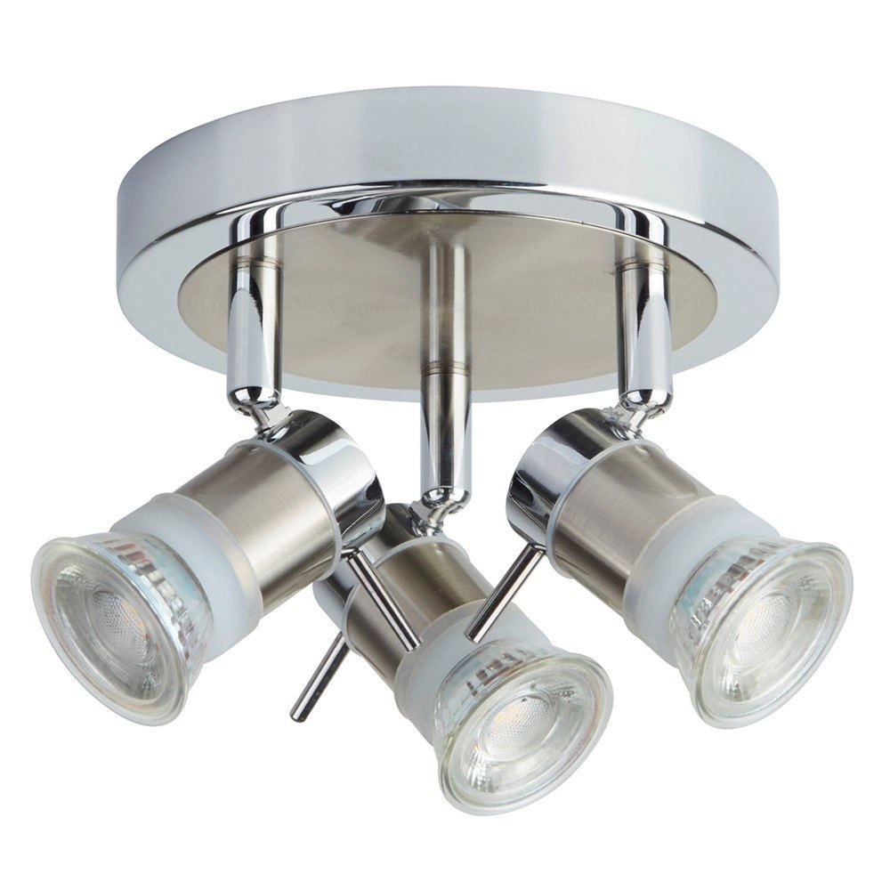 Spot monté en surface pour salle de bain Aries 3 gris clair Spot monté en surface pour salle de bain Aries 3 gris clair