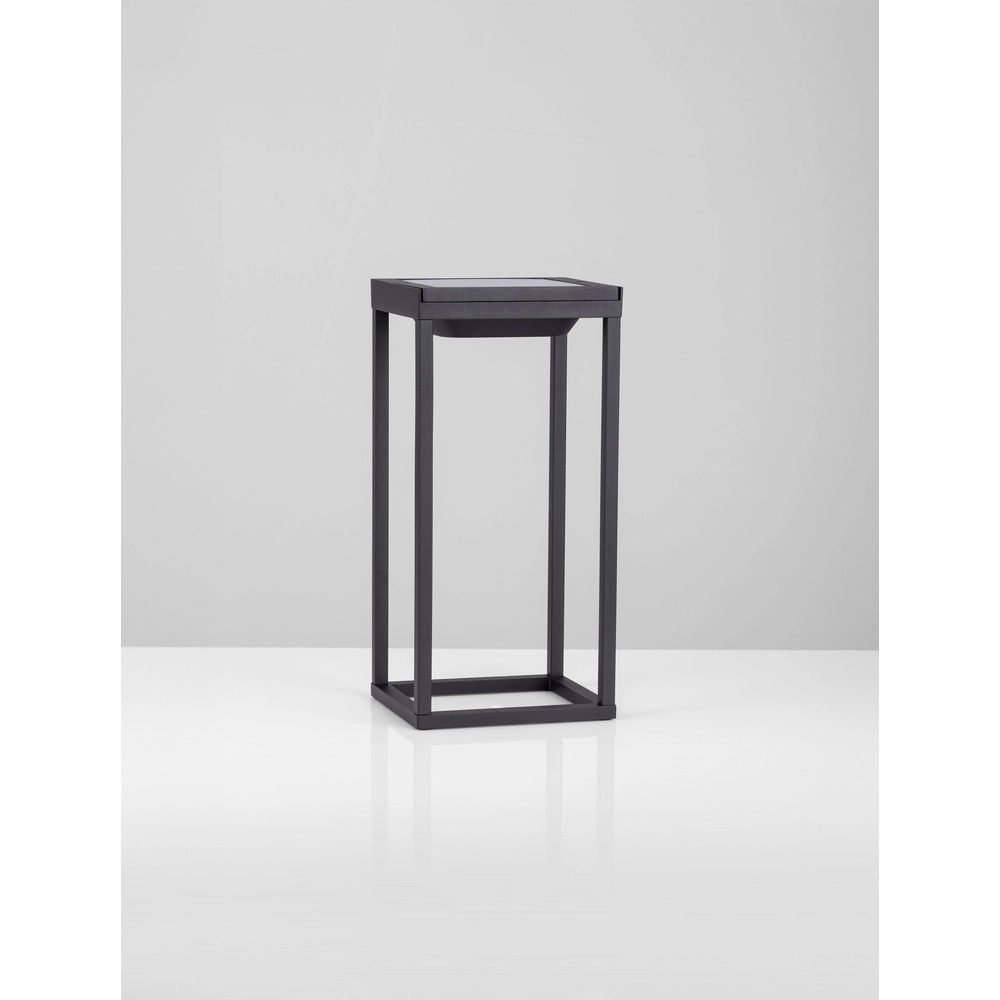 Lampe de table élégante Tegolo Anthracite solaire Lyora 5212017478832