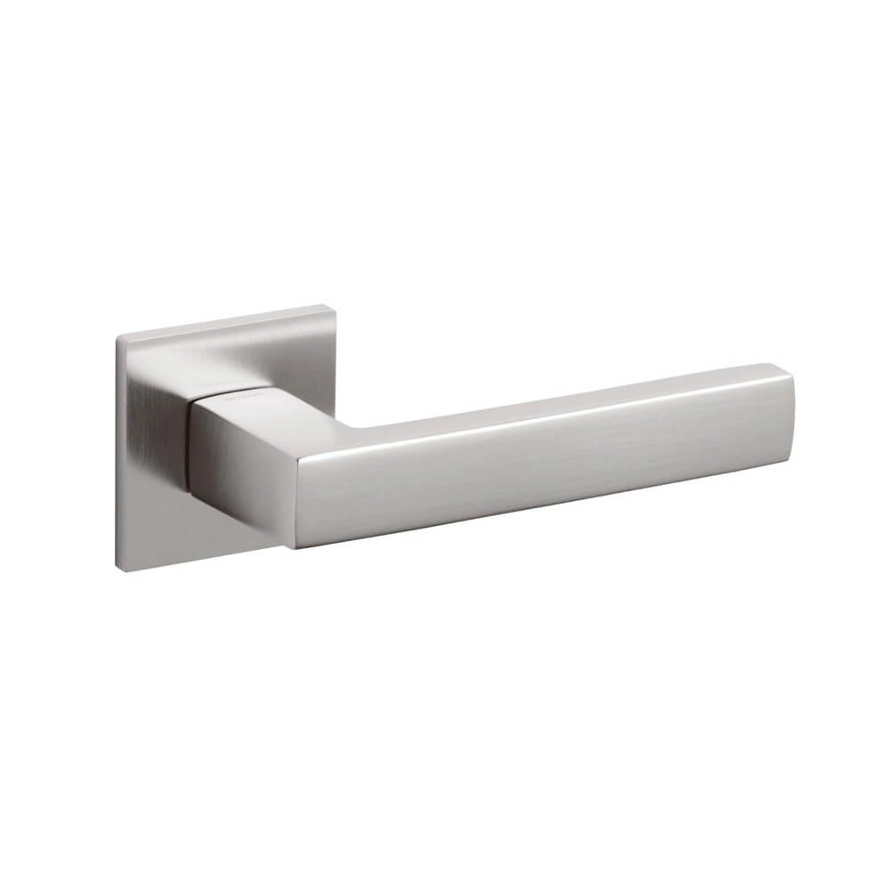Poignée de porte design Planet Q acier inoxydable mat