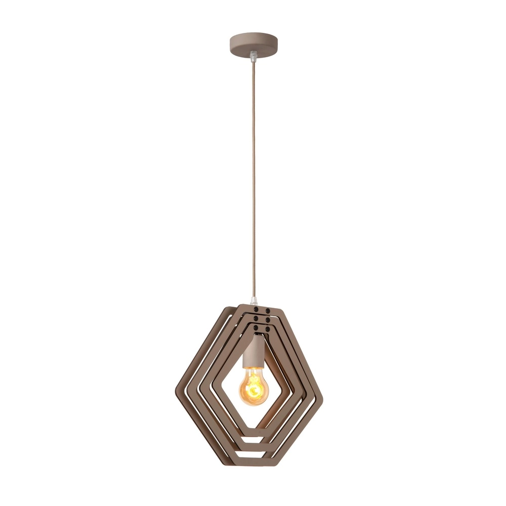Lampe suspendue pour la chambre des enfants Mauro taupe Lucide 5411212771506