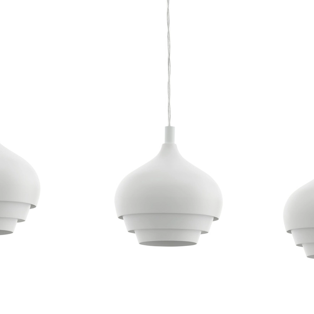 Lampe pendante à 3 lampes Camborne Blanc Eglo 9002759972134