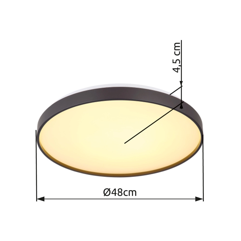 Éclairage de plafond Eclypse blanc Ø 48cm Globo 9007371452491