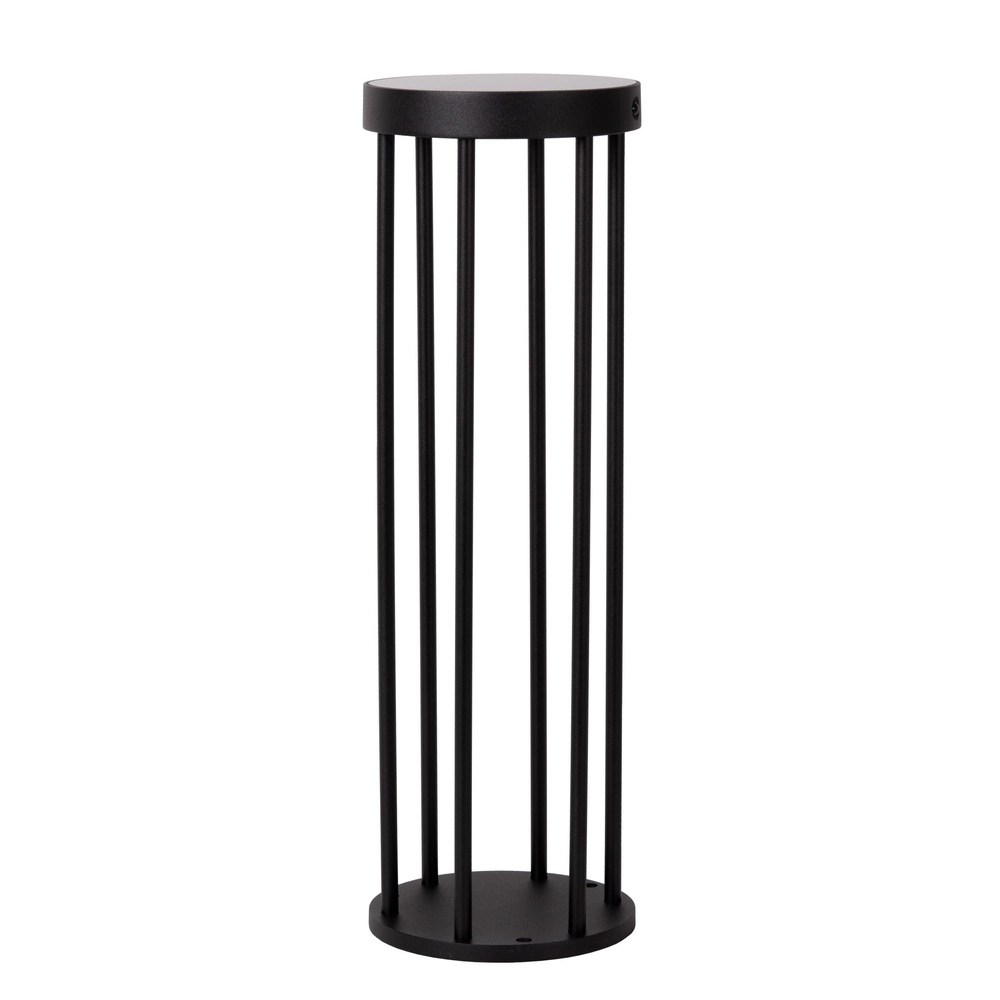 Lampe solaire sur piédestal Jackson 50 cm noir