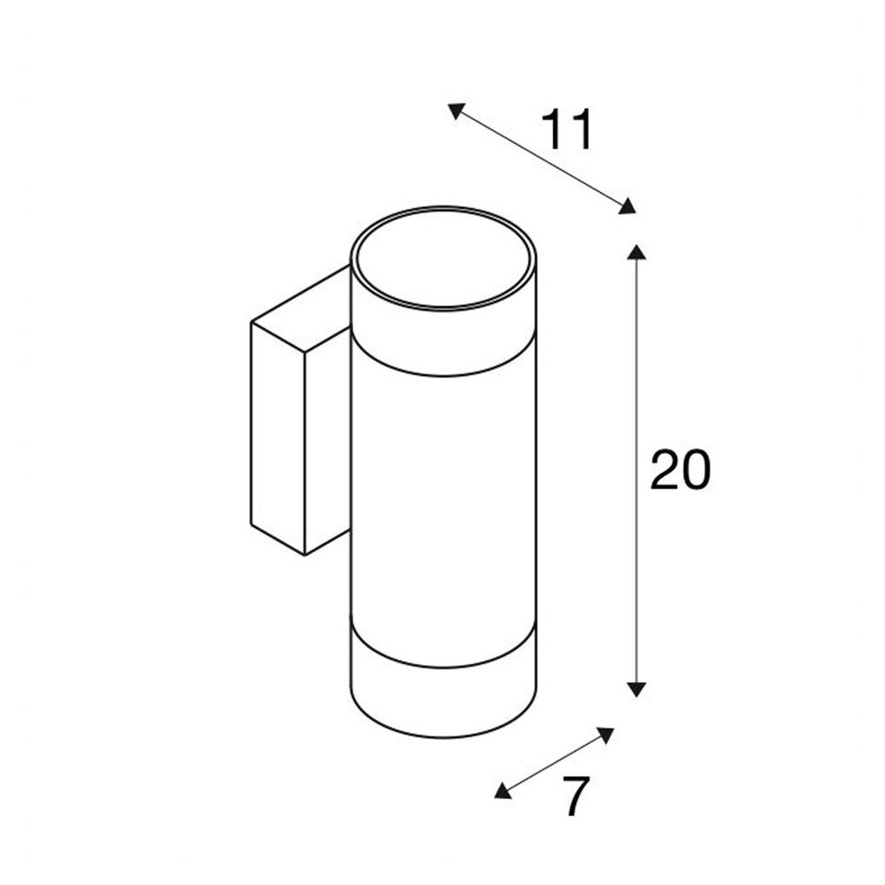 Spot murale Astina Up-Down blanc SLV 4024163231251