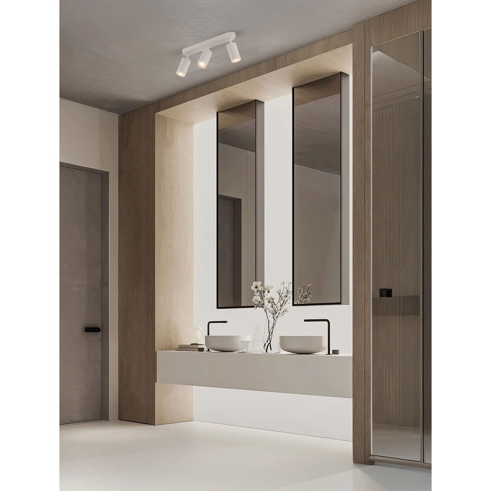 Spot monté en surface Mao 3 lumières blanc Lyora 5212017475305