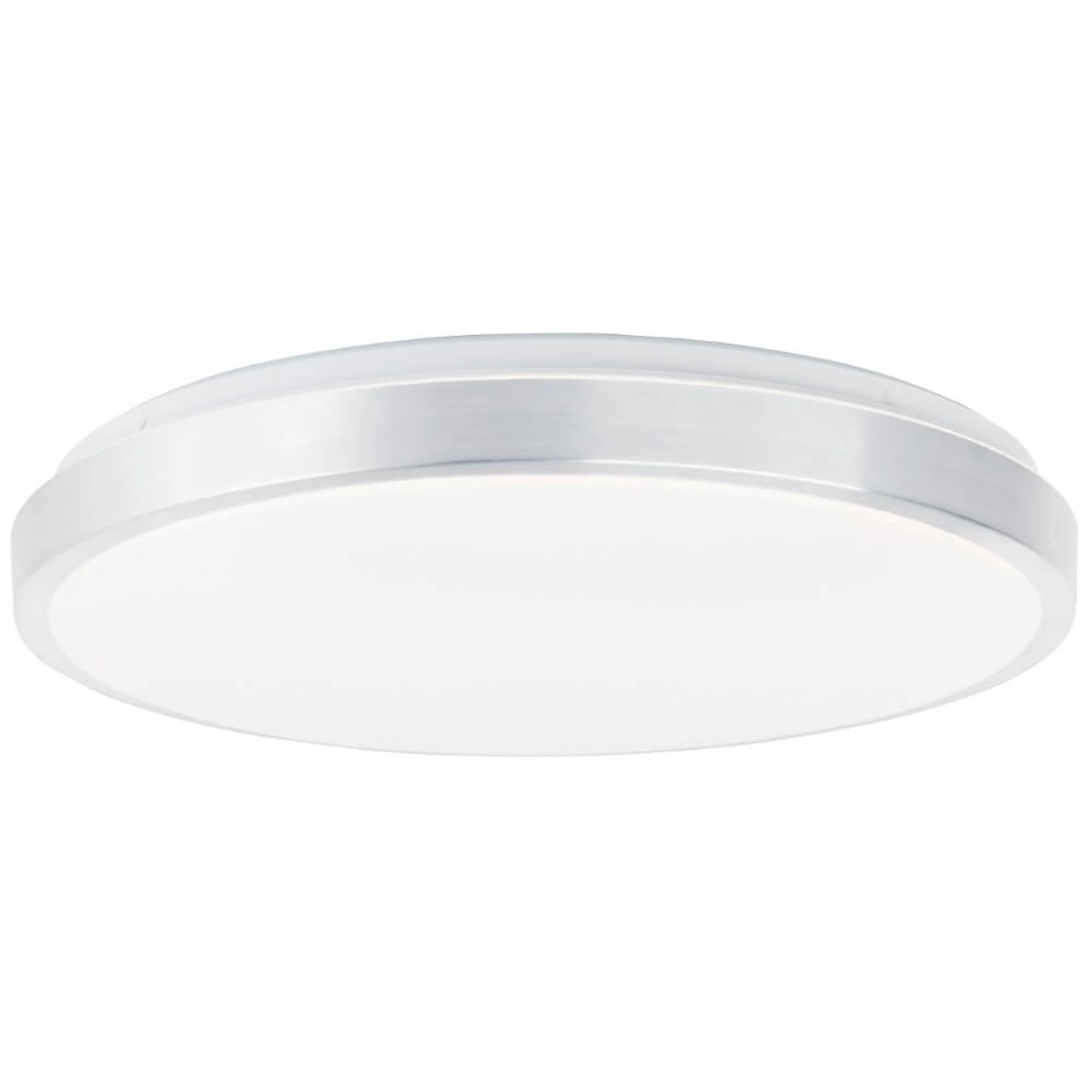 Plafonnier en nickel Livius avec blanc Ø 48,5cm Brilliant 4004353426483