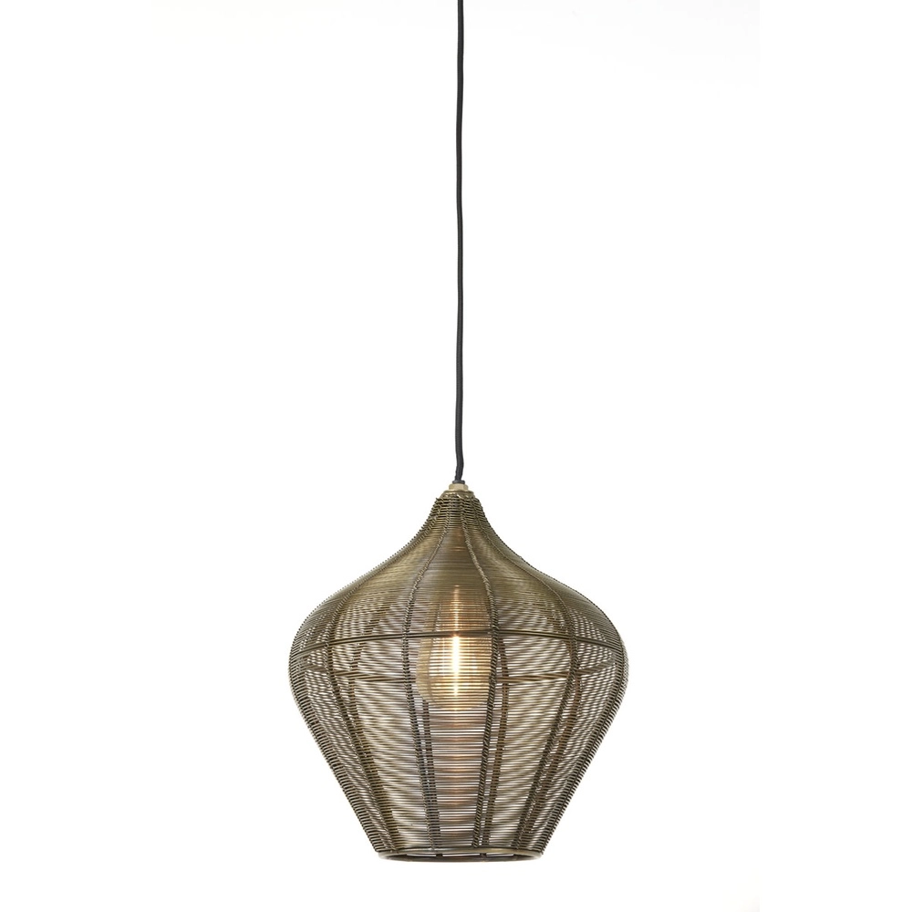 Lampe suspendue Alvaro bronze Ø 27 cm Light & Living 8717807634094