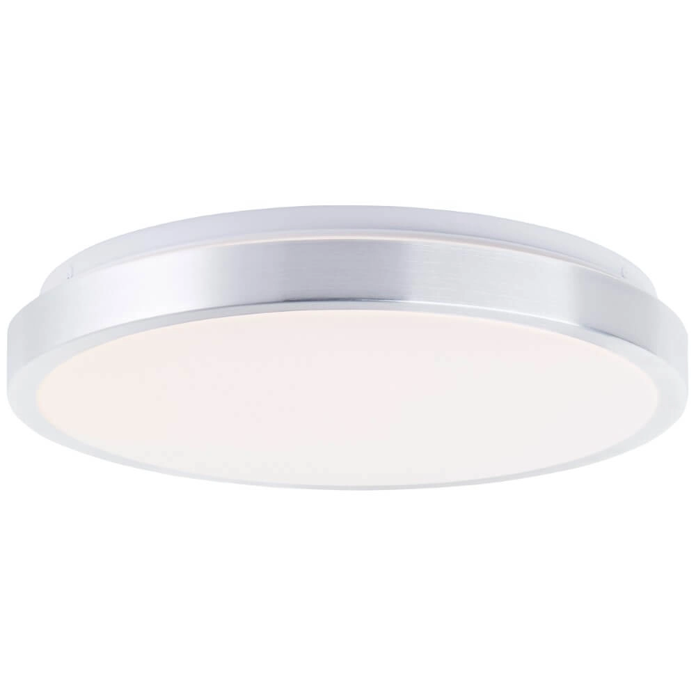 Plafonnier en nickel Livius avec blanc Ø 33cm Plafonnier en nickel Livius avec blanc Ø 33cm
