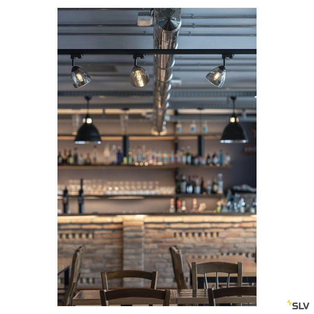 Lampe triphasée Para Cone fumée noire SLV 4024163262408