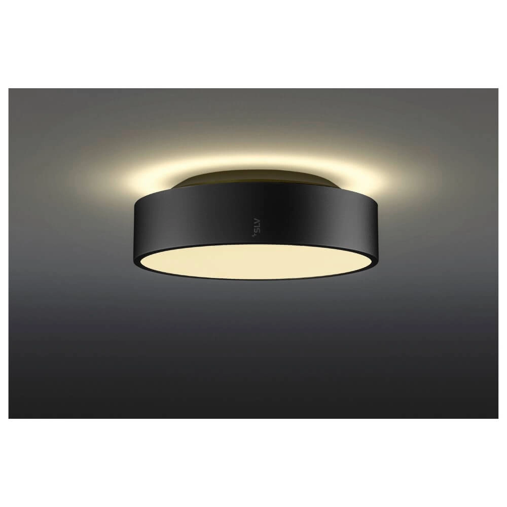 Plafonnier / Lampe suspendue Medo Pro 30 noir - CCT - 70g - Ø 28cm SLV 4024163277013