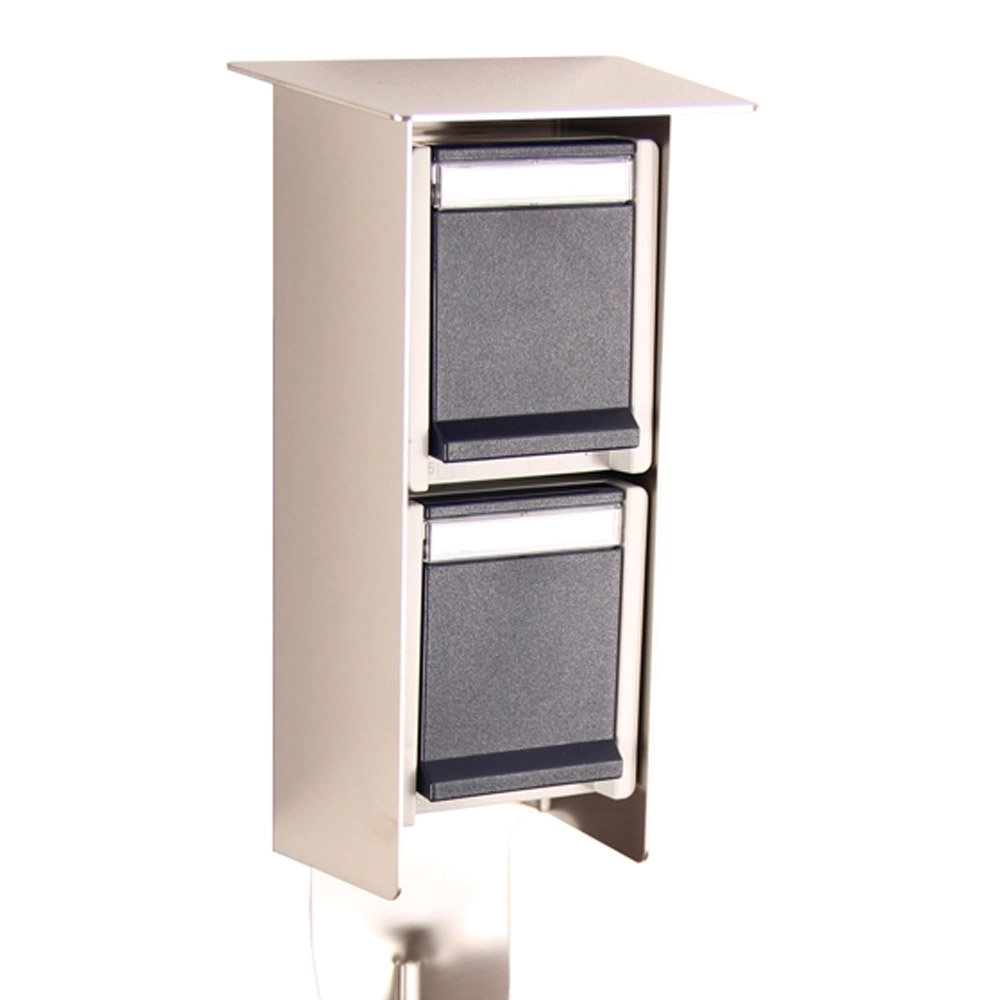 Prise de Jardin Sockets pour extérieur en métal gris Franssen 8717064120491