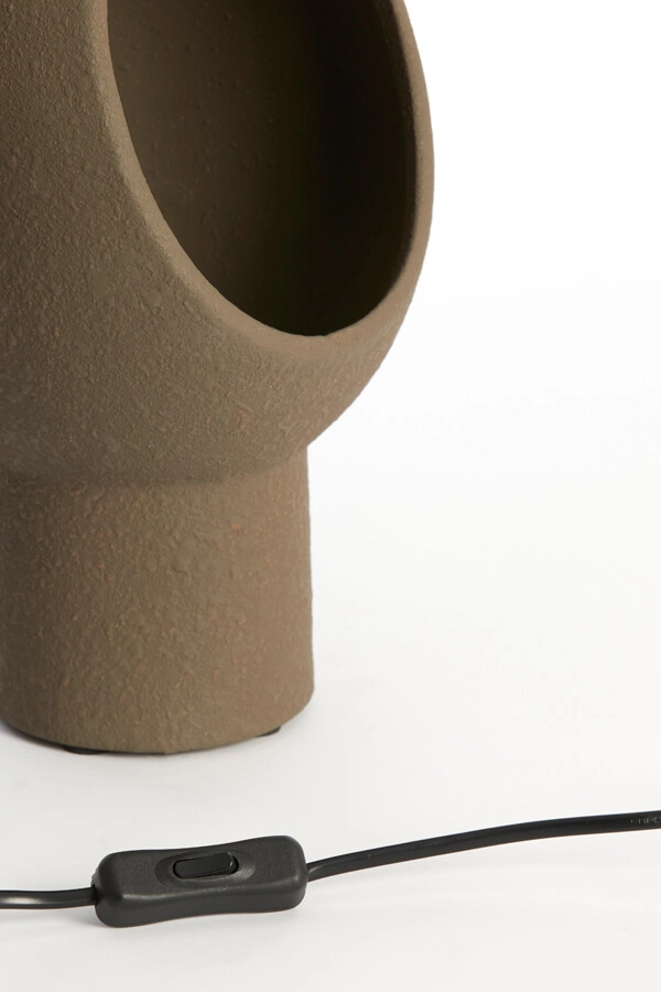 Lampe de table Monk marron 30cm Light & Living 8717807706272