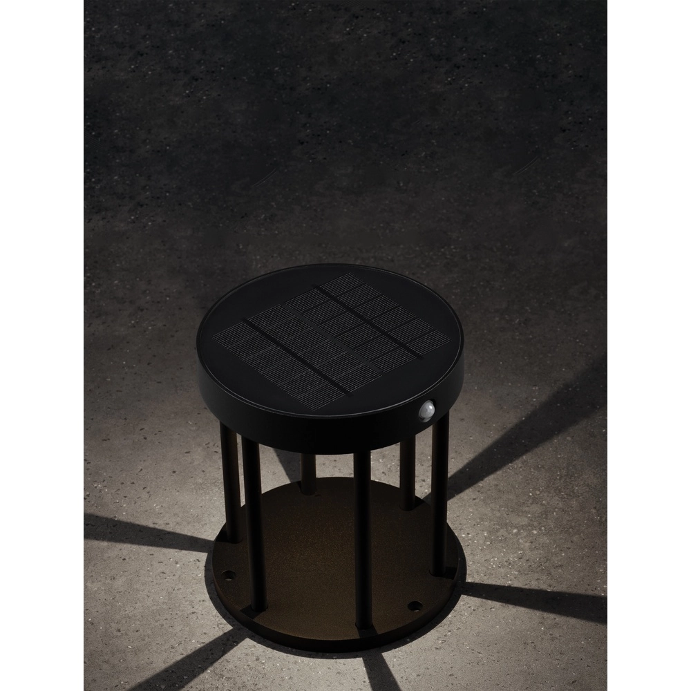 Lampe de jardin solaire Aigo anthracite 18cm Lyora 5212017449429