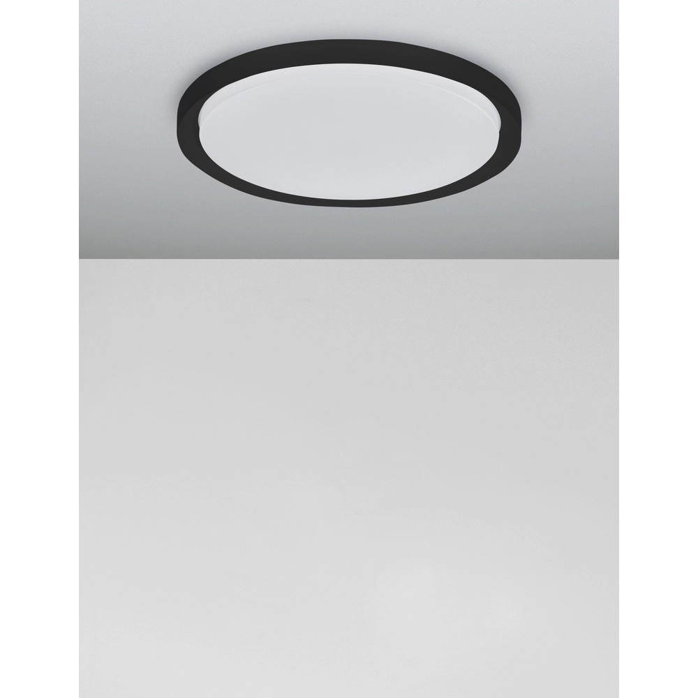 Plafonnier Troy noir Ø 56cm Lyora 5212017425812