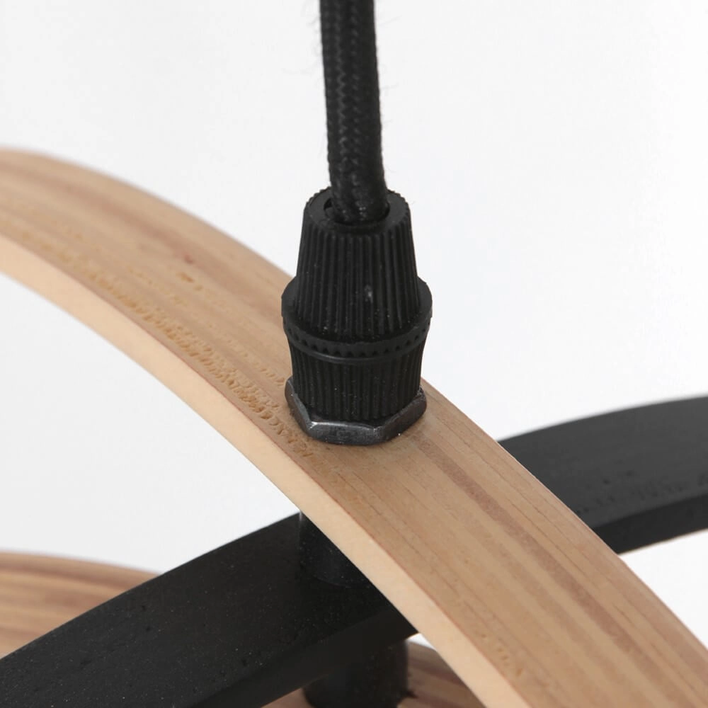 Lampe suspendue en bois Muoversi Ø45cm Steinhauer 8712746166309