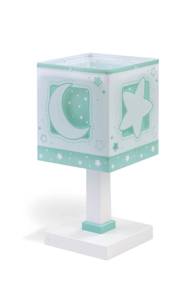Lampe de table pour chambre d'enfant Moonlight turquoise Dalber 8420406000367