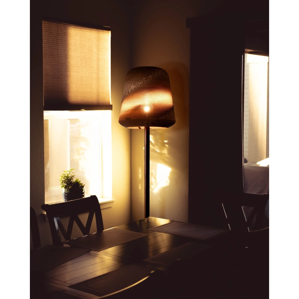 Lampe de pied en cacao Carta Moody Ø abat-jour Think Paper 54cm Masterlight 8718121419671
