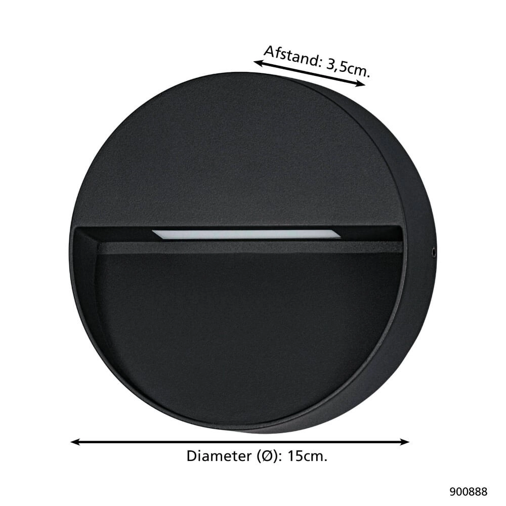 Éclairage d'escalier noir Maruggio autour - dehors Eglo 9008606264018