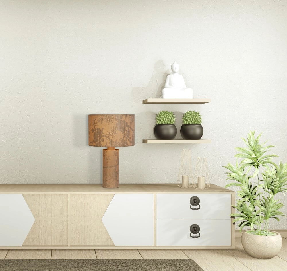 Lampe de table champêtre Isla Marron Searchlight 5053423274126