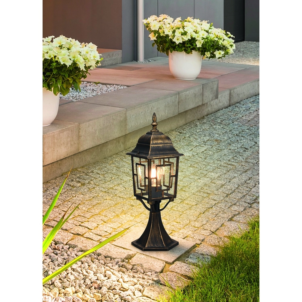 Lampe sur pied Volturno brun antique Trio 4017807543599