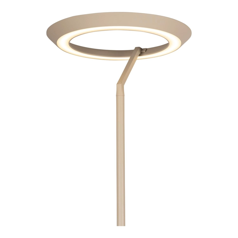 Lampadaire de conception Celeste brun sable Ø 28cm avec lumière de lecture Lucide 5411212032256