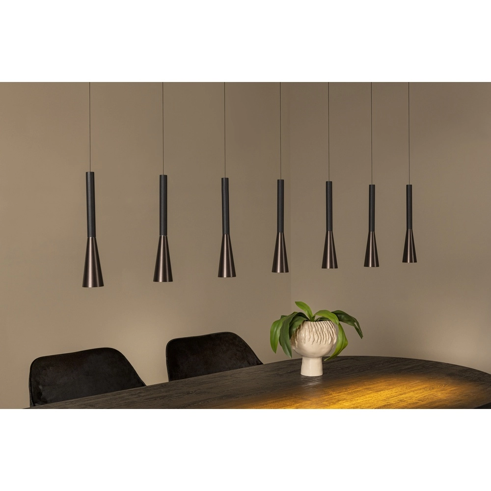 Lampe pendante de conception Joakim 7-café marron clair Premium by Lucide 5411212242129