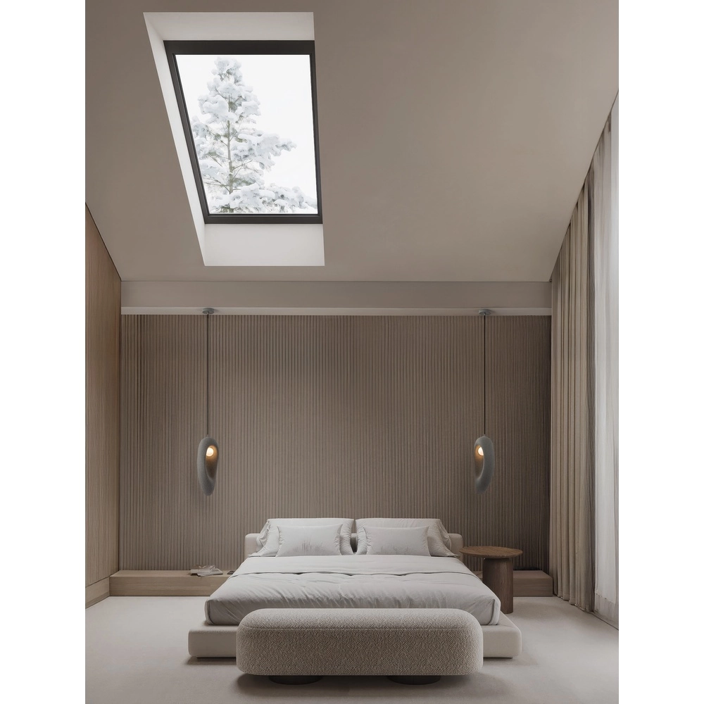 Suspension naturelle Tempus gris 48cm Lyora 5212017476852