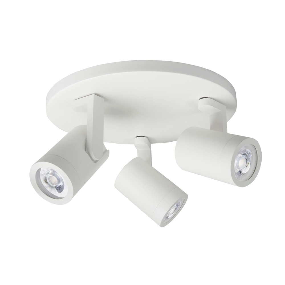 Spot monté en surface Halo Spot Blanc 3 lumières rond