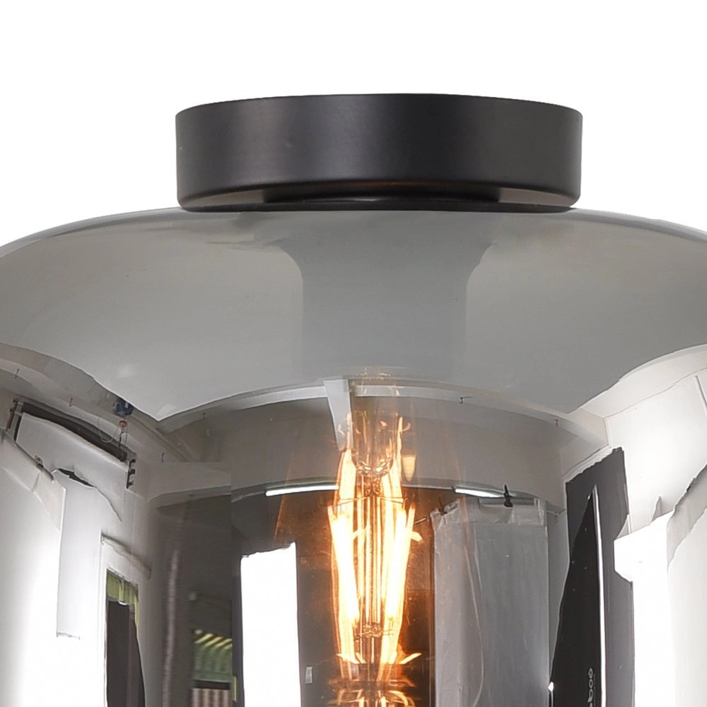 Plafonnier en verre fumé Preston-28 Artdelight 8719831735785