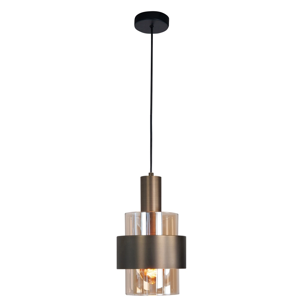 Suspension Marrone noir avec bronze cuivré