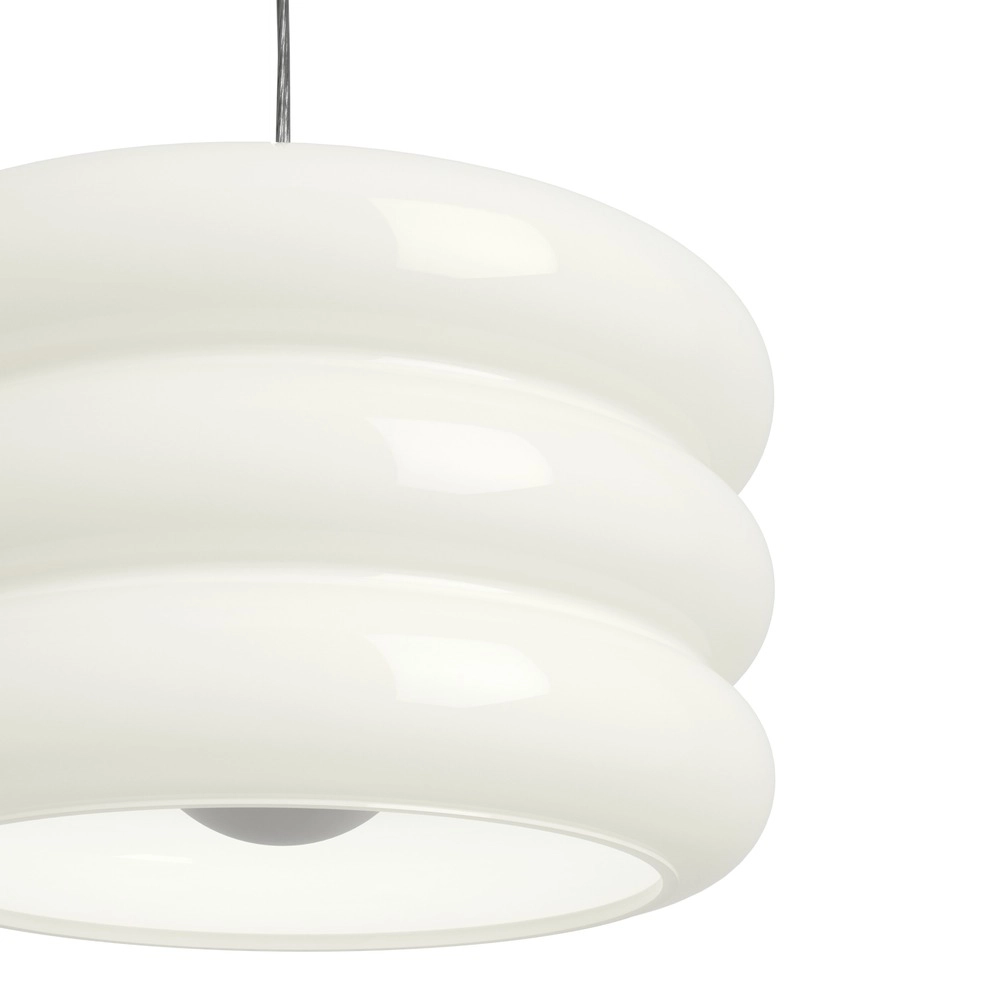 Lampe pendante de conception Tortora chrome avec blanc Ø 20cm Eglo 9008606405558
