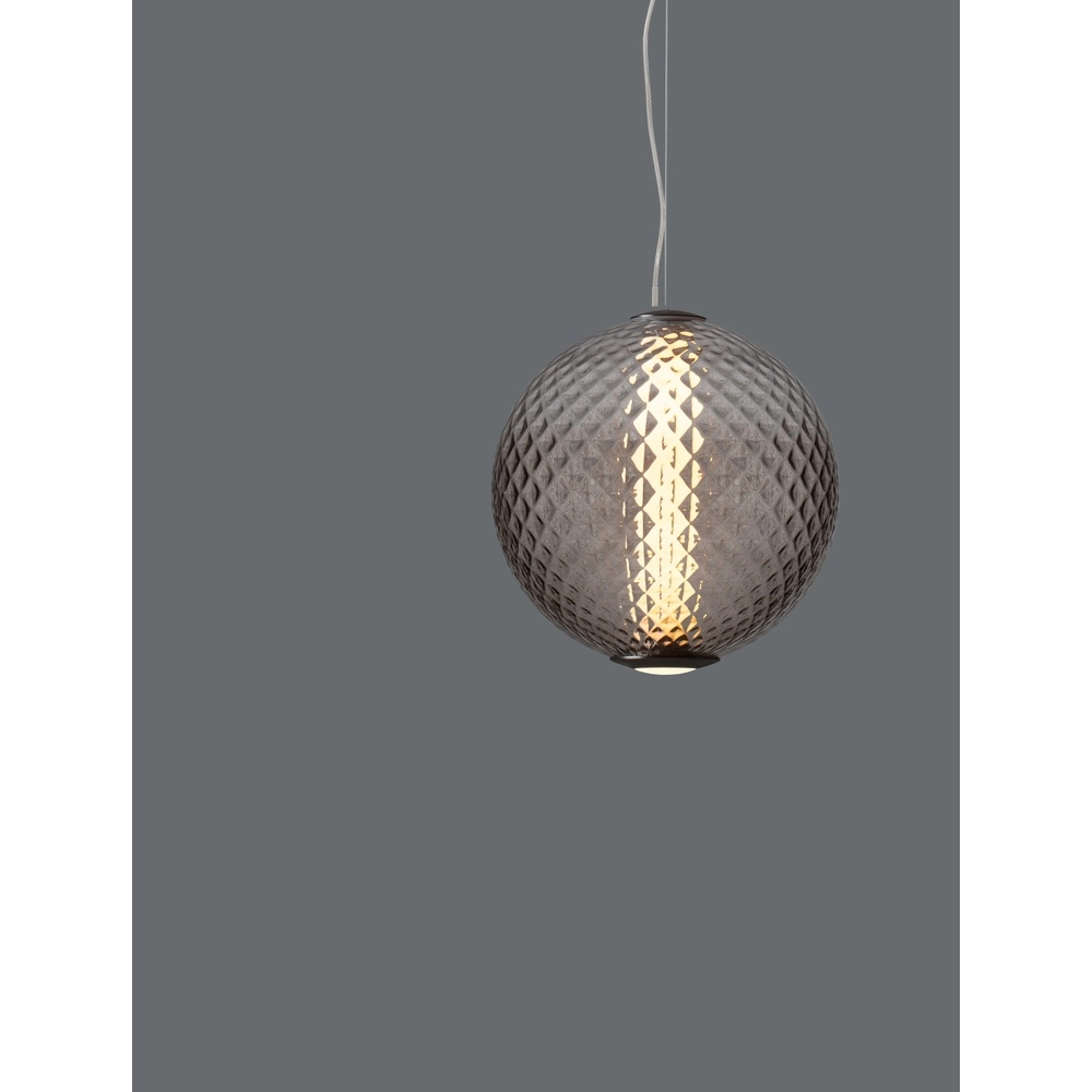 Suspension Aora Verre brun convexe Lyora 5212017483812