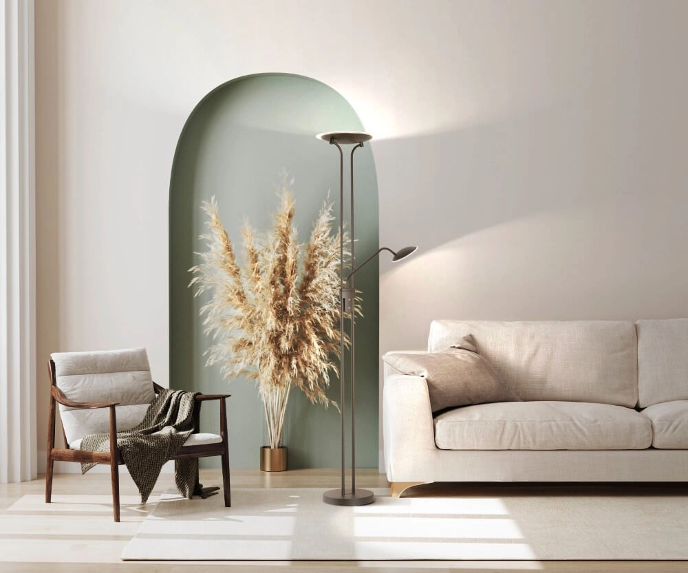 Lampadaire avec lampe de lecture Tallri dimmable Fischer & Honsel 4003694404891