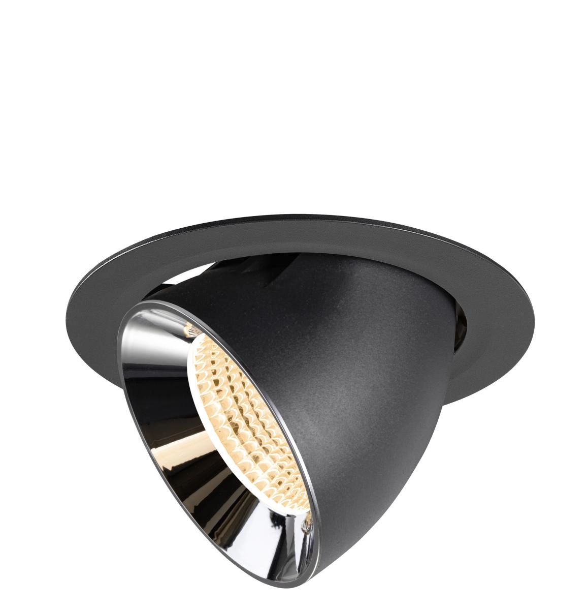 Spot encastré Numinos Gimble XL noir/chrome 2700K - 55 deg