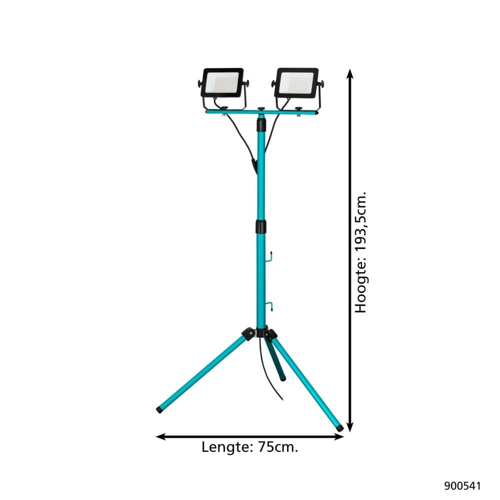 Lampe de chantier double LED sur trépied Avelar 2x 30W Eglo 9008606258499